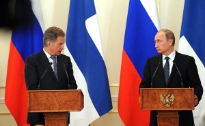 Finlands president Sauli Niinistö möter Rysslands president Vladimir Putin. Foto: Kremlin